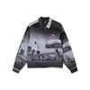Stussy SS22 Фото Принт Молния Американский Винтаж Куртка Унисекс куртки Черный 115648