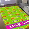 Green Alien Adventure Personalized Name Carpet Design for Outdoor Hallway Dining Room Kitchen Anti-slip Rug Decorate Offices