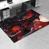 Japanese Fox Girl Chair Mat Office Carpet with Traditional Design for Home Decor and Gift