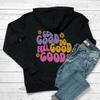 See Good Do Good Feel Good Толстовки с принтом на спине Позитивные высказывания Модная толстовка с капюшоном Женская повседневная хлопковая толстовка с капюшоном Tumblr
