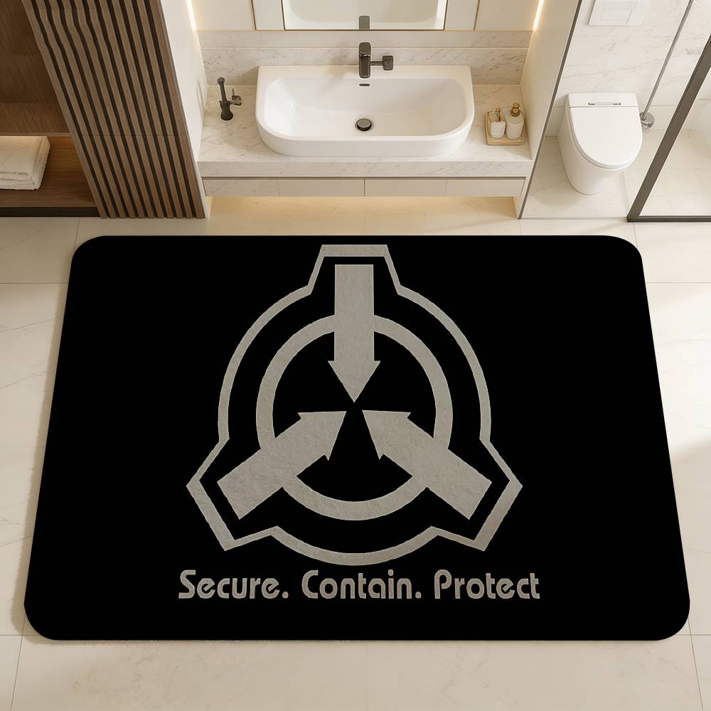 Игровые коврики SCP F-Foundation Противоскользящие Впитывающие воду Длинные полоски Подушки Коврик для спальни Бытовые ковры