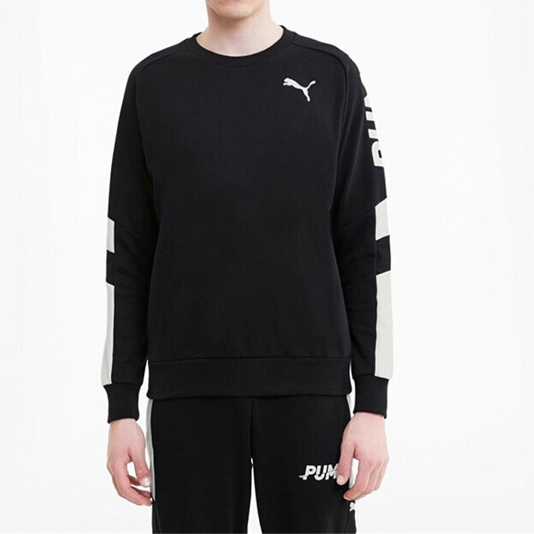 Puma Modern Sports Crew Sweatshirt Men Tops Black 585178-01