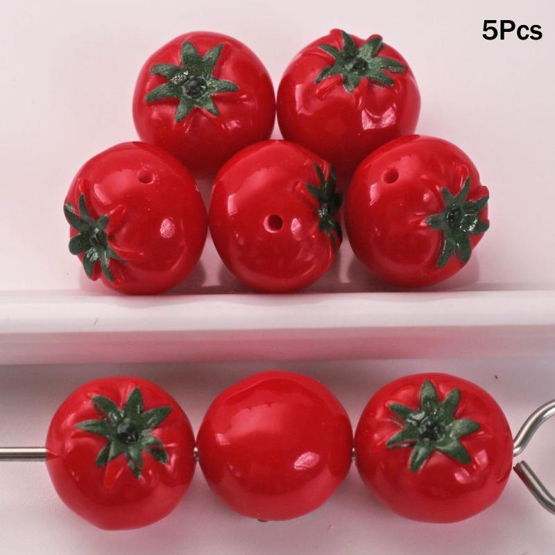 3D Имитация Фруктов Смоляные Подвески 5 шт. Веселые Фруктовые Шармы для DIY Подарков на Вечеринку Серьги Браслеты Изготовление Украшений Поделки