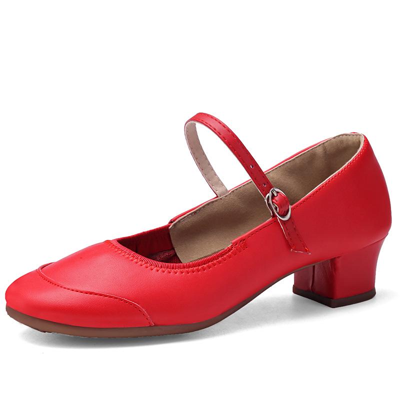 Женские серебристые туфли для бальных танцев на мягкой подошве со средним каблуком