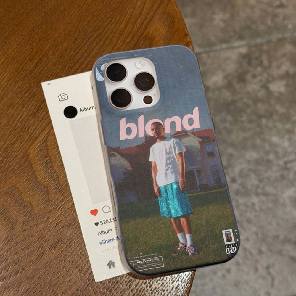 Album F-Frank O-Ocean Rap Soft Corrugated Transparent Phone Case For IPhone 17 15 16 11 12 13 14 Pro Max Plus Pro