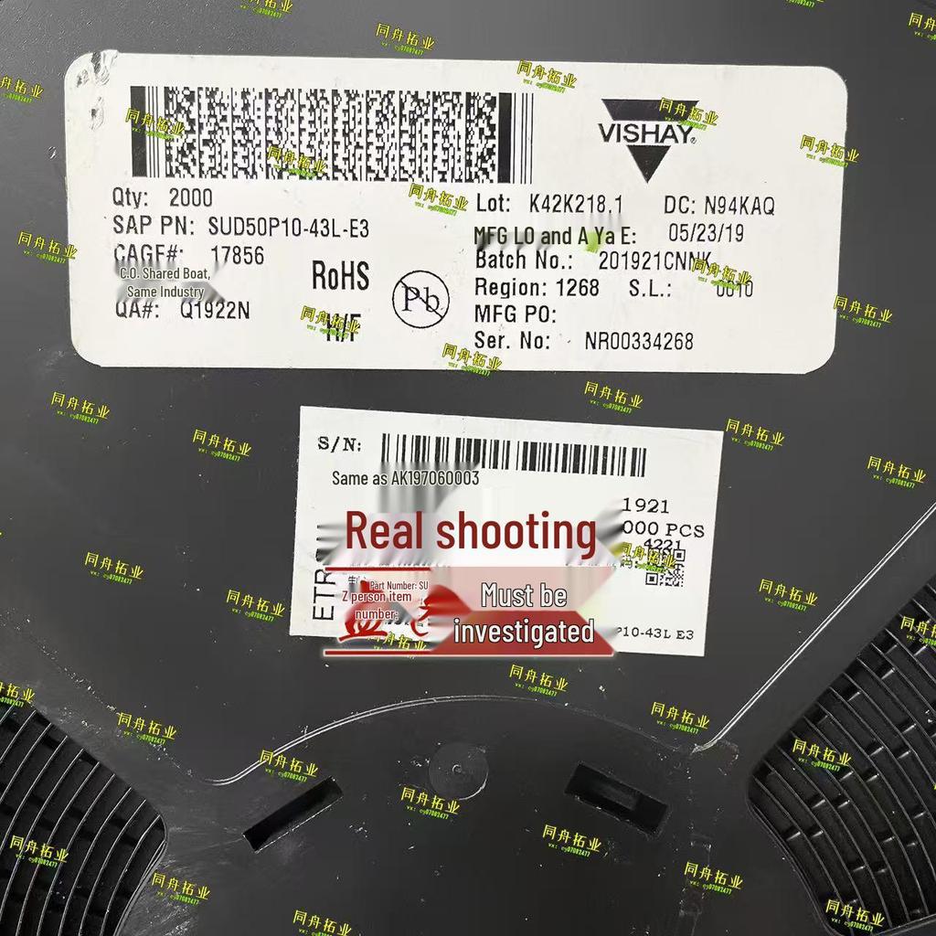 SUD50P10-43L-E3 Vishay 1x P-channel 100V MOSFET Transistor