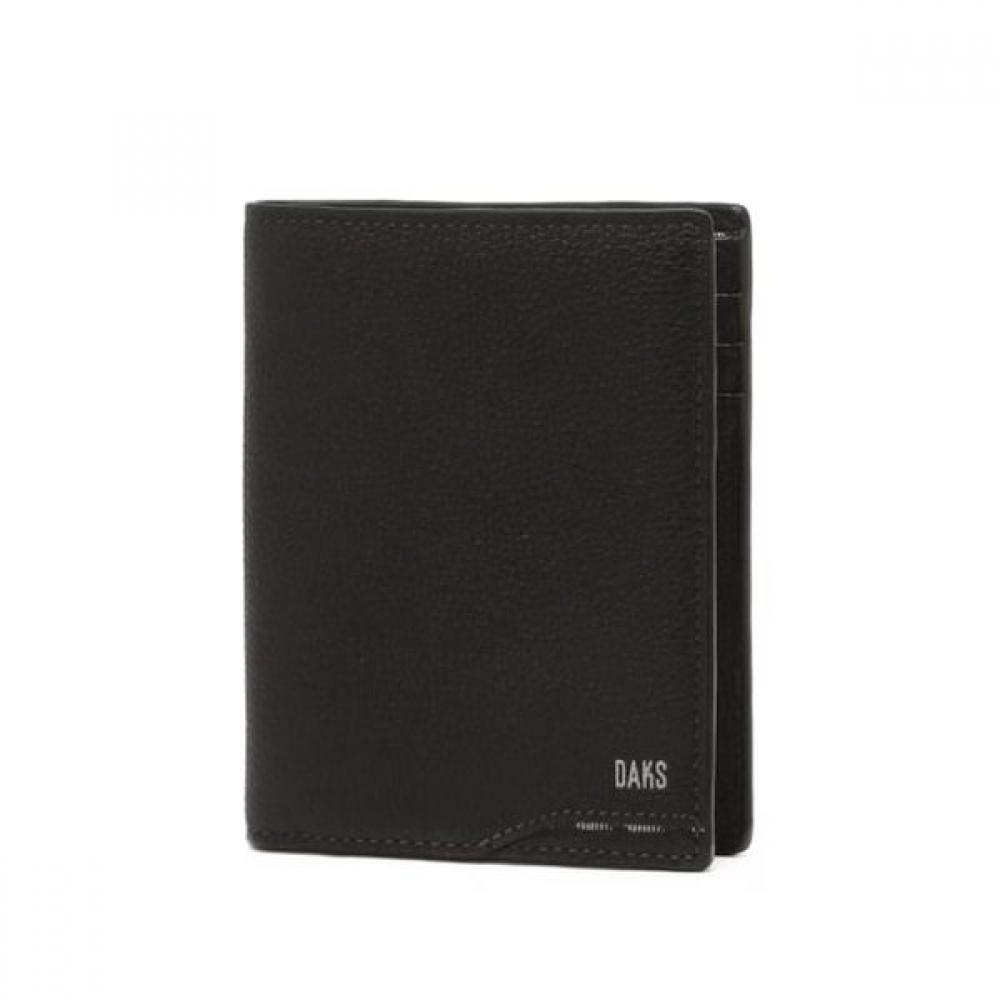 Daks Alexandra Signature Check Black Calf Leather Medium Wallet Dbwa6f727bk