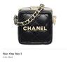 CHANEL Charm Lambskin Pendant Bag Accessories Mini Unisex Black AP4947-B22285-94305