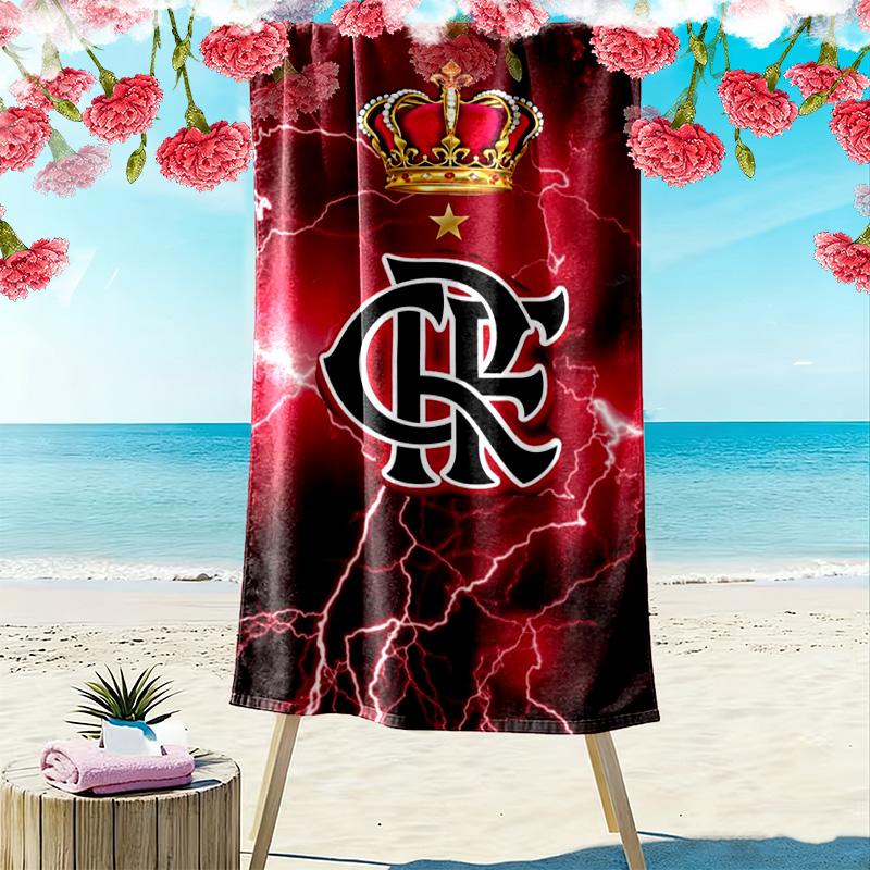 Flamengo Print Beach Towel, Large Soft Quick Dry Towel for Beach Camping Swimming