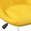 Dining Room Chairs 2 pcs Swivel Mustard Yellow Velvet