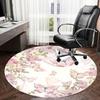 1PC Butterfly Flowers Non-Slip Floor Round carpet, Office, family, bedroom, Large Area Rug Indoor Rugs,  Durable Polyester-Z0430