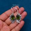 Серьги из серебра 925 пробы с перидотом, ручная работа