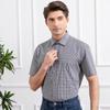 Мужская классическая клетчатая рубашка с коротким рукавом Yasun в стиле business casual