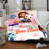 Customiz Name Personality Gabby's Dollhouse  Blanket Soft &Warm Sofa Office Bed Travel Lunch Break Blanket, Gift Suitable All Seasons