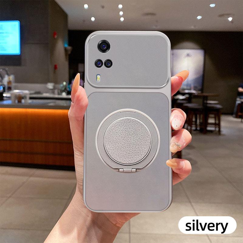 Чехол для Vivo Y51 Чехол для Vivo Y31 (2021) Чехол для телефона Vivo Y53s Задний бампер Ударопрочный Мягкий Fundas Роскошный Ударопрочный КронштейнЧехол