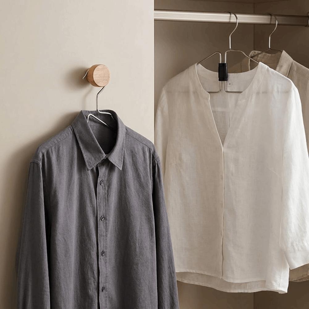 Non-Slip Space Saving Hangers Portable Collapsible Clothes Space Savers For Dorm Room