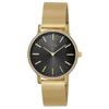 Watch Timex TRANSCEND Black Dial Brass Mineral Glass Quartz Japanese Movement 34MM America Watch TW2V52300 Gold [TIMEX] Women's [Item]