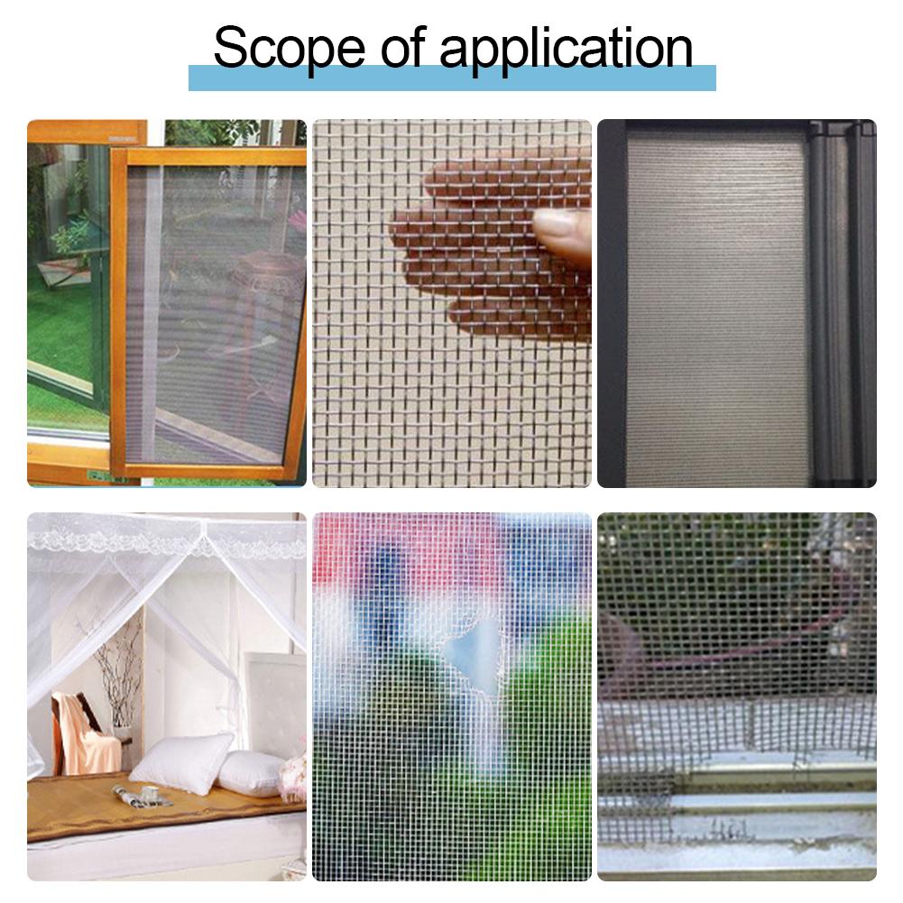 2M Лента для ремонта москитной сетки на окнах, самоклеящаяся, прочная, противомоскитная сетка, ремонтная полоса для сломанных отверстий, лента для ремонта сетки