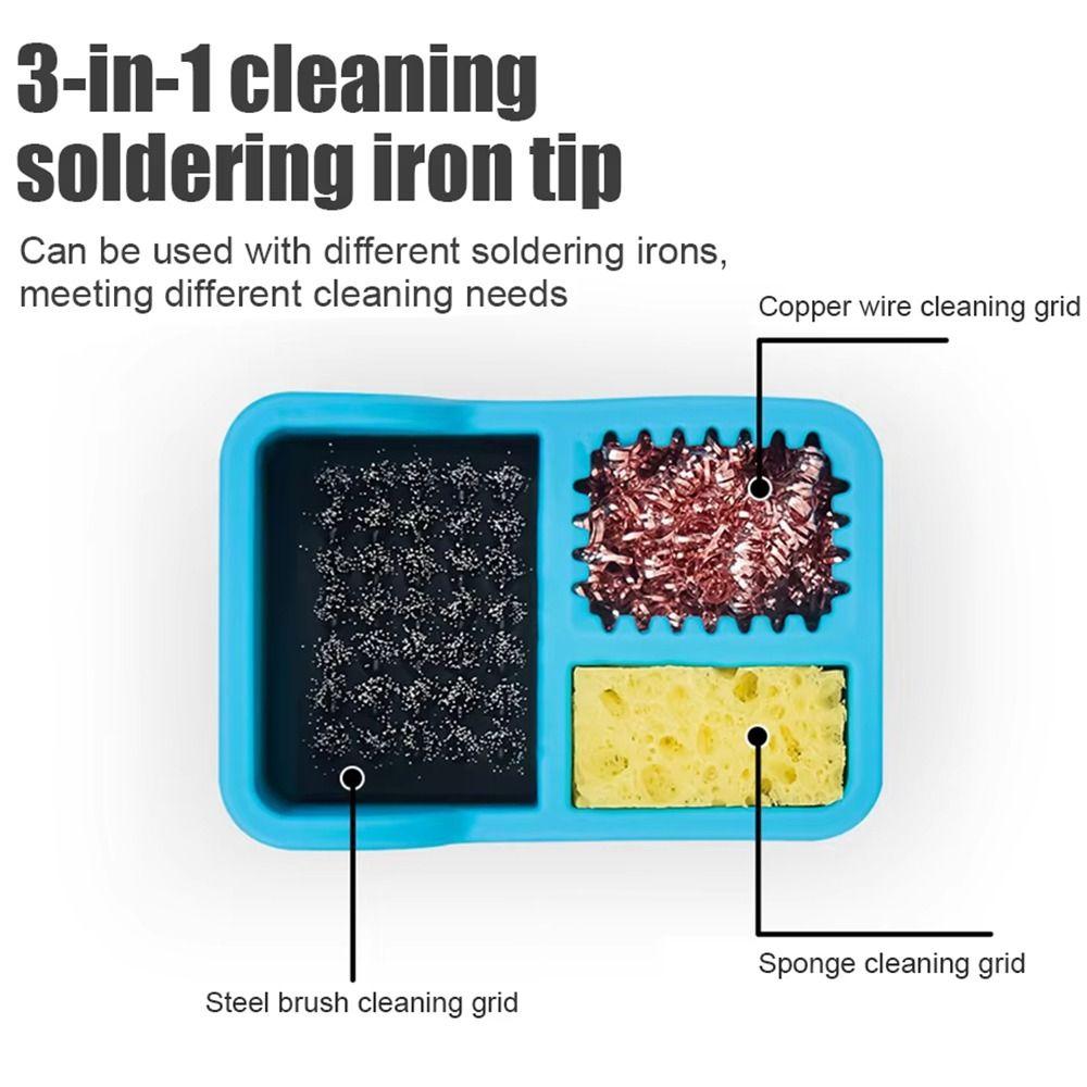 High Performances Soldering Iron Tip Cleaner 360° Cleaning Welding Head Cleaner Electronic Repair