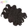 Magic Body Wave Crochet Hair Extensions 24 Inch 3PCS Synthetic Wavy Braiding Hair For Black Women Natural Black Braids Fake Hair