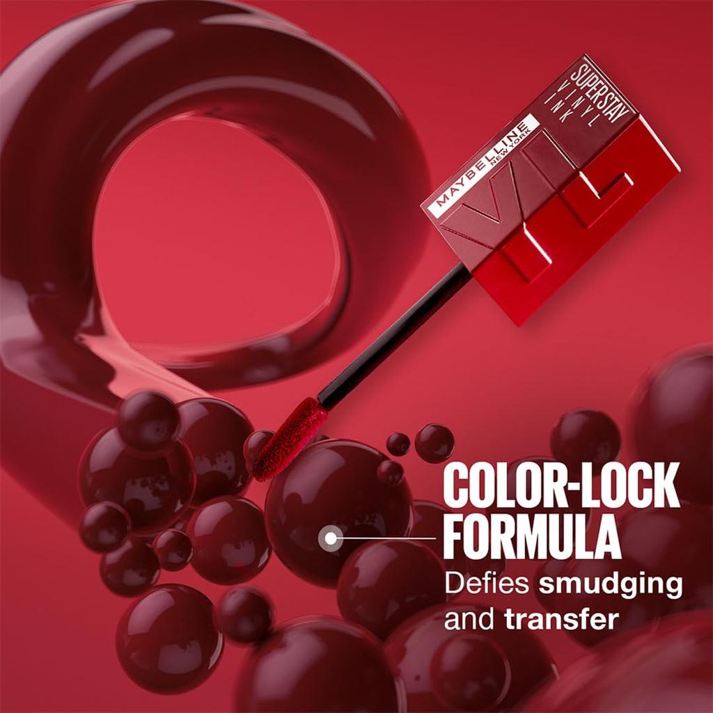 Maybelline Жидкая помада New York SuperStay Vinyl Ink  Tempting 4.2мл Упаковка 1 шт. Стойкий блеск Не отпечатывается