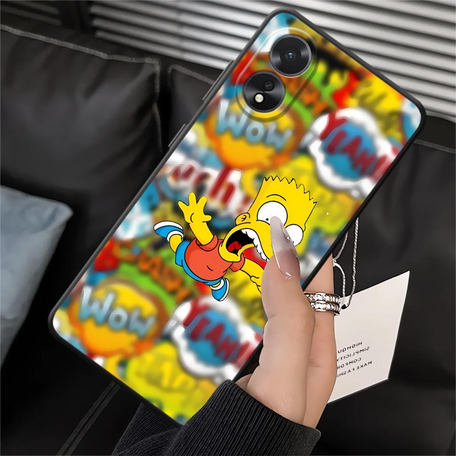 Phone Cover Case for Oppo A52 A15 A32 A18 A31 A72 A16 A33 A71 A54 A53 A12 A36 A11 A37 A17 A32 A73 A9 A38 The S-simpsons Cartoon