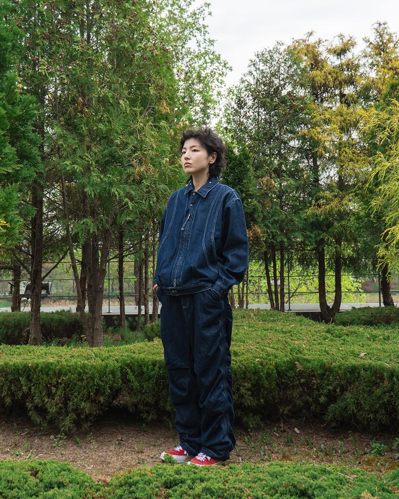 Karactor Arc Panel Denim Blouson / Indigo