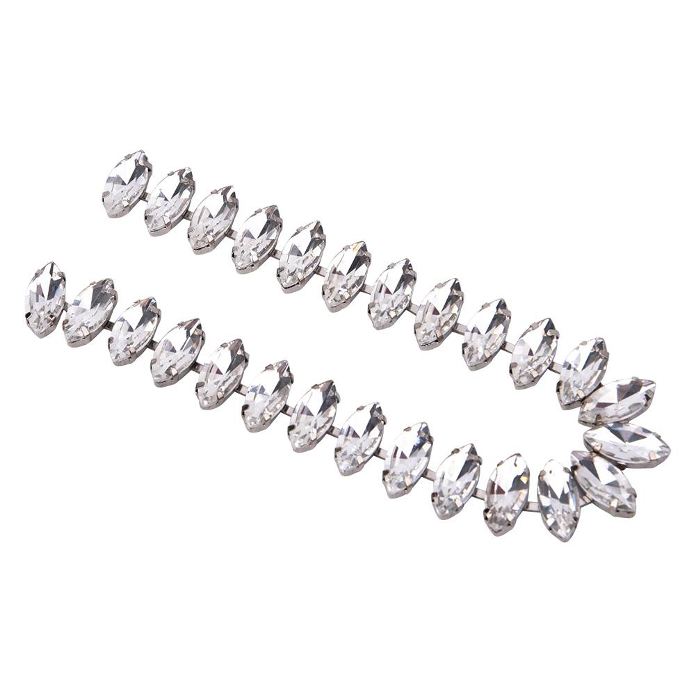 1 Двор (90см)   Стеклянная цепочка из страз для пришивания   Украшение для одежды