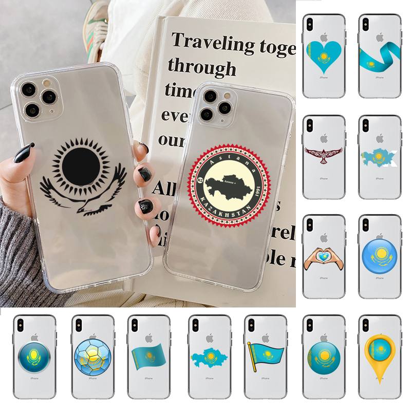 Чехол для телефона MaiYaCa с флагом Казахстана для iPhone 13 11 12 pro XS MAX 8 7 6 6S Plus X 5S SE 2020 XR