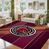 Brisbane Broncos Design Crystal Velvet Rug Soft Decorative Mat for Bedroom Entrance