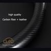 Car Carbon Fiber Leather Universal Steering Wheel Cover Waterproof and Non-slip Suitable for All Cars