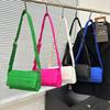 Stylish Urban Nylon Shoulder Bag Trendy Compact Crossbody With Zipper Closure