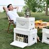 Gentleman Jade Double-Layer Foldable Storage Box with Wooden Lid