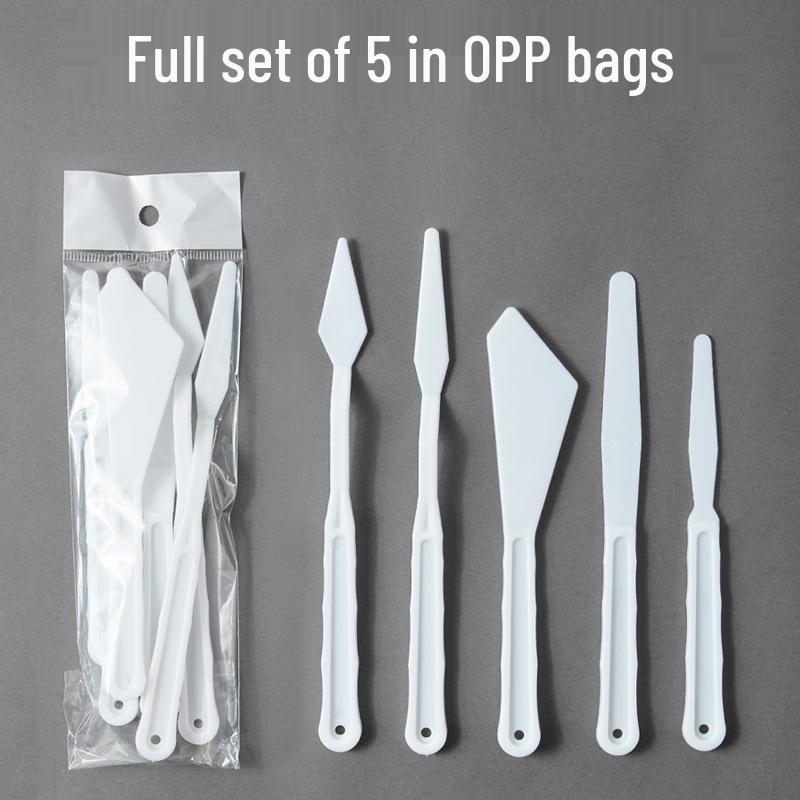 Oil Painting Palette and Spatula Set: Knife Set for Acrylic, Gouache, and Pigment
