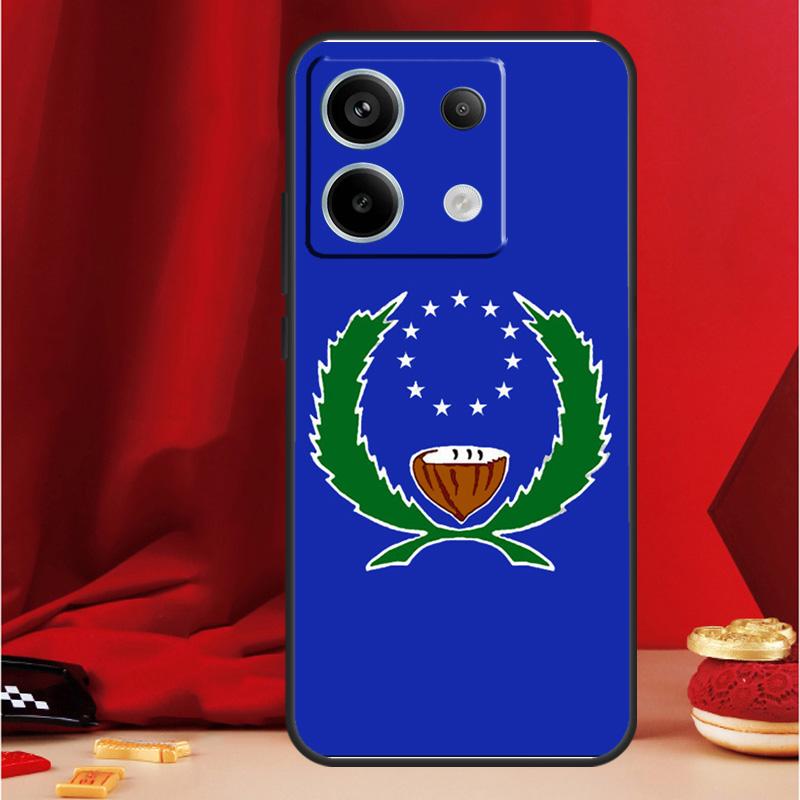 Pohnpei Ponape Flag Phone Case For Xiaomi Redmi Note 13 Pro 12 10 9 8 11 Pro 12S 11S 10S 9S 10A 9C 10C 12C 13C