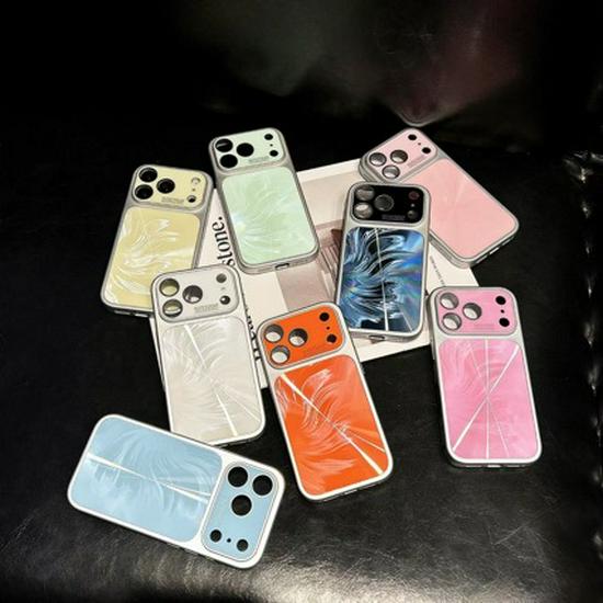 iPhone 16 Pro Max Frame Heat Dissipation Gauze CD Pattern Case - Drop Protection for Apple 15/14