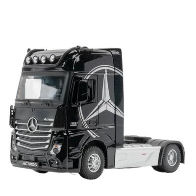 1/36 Модель головы грузовика из сплава Mercedes-Benz ACTROS, имитация, со звуком и светом, детская, для мальчиков, литая, игрушечная машинка, подарок, коллекция C209