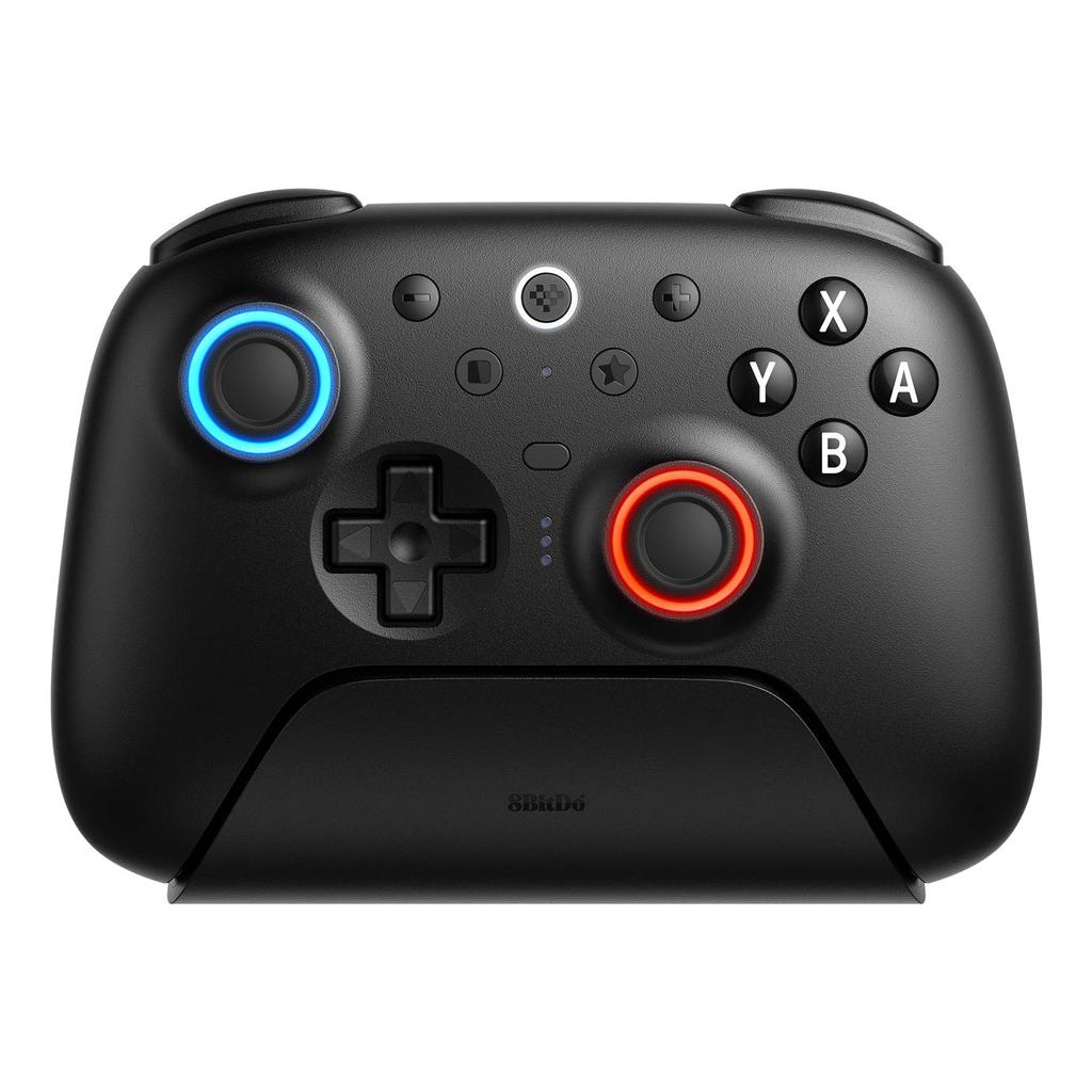 8BitDo Ultimate 2 Bluetooth Controller for 2 Windows Switch Pro Controller with TMR Switchable Hall Vibration and Motion RGB Fire Ring Switch/Switch &