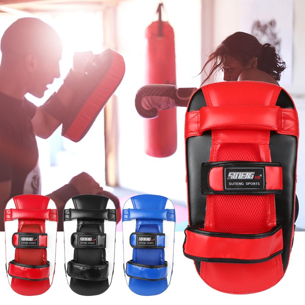 Boxing Glove Kick Boxing Muay Thai Punching Pad Curved Strike Shield Boxing Training Mitt Punching