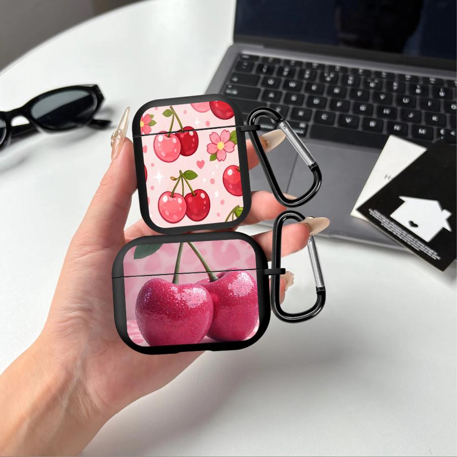 Чехол для наушников Cover Case Для Airpods 1 3 Pro Pro3 4 Pro2 2 Розовые Вишни