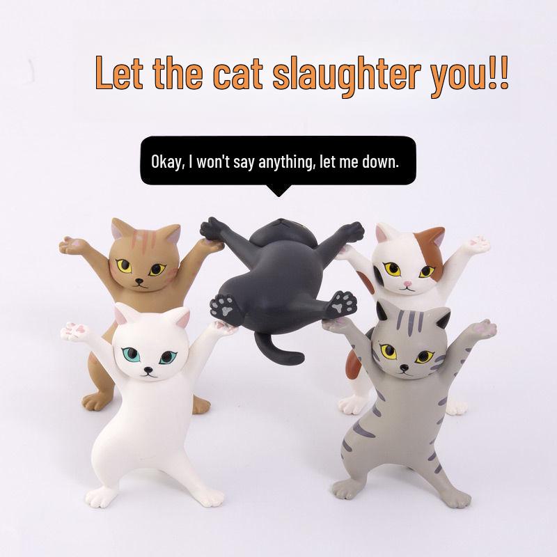 Очаровательная подставка для ручек в японском стиле в виде кошки: Милый дизайн кота, несущего гроб.