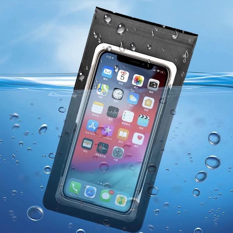 Motorcycle MTB Bicycle Touch Screen Waterproof Phone Bag Mount Holder for 4-6.5 Inch Mobile Phone GPS Universal