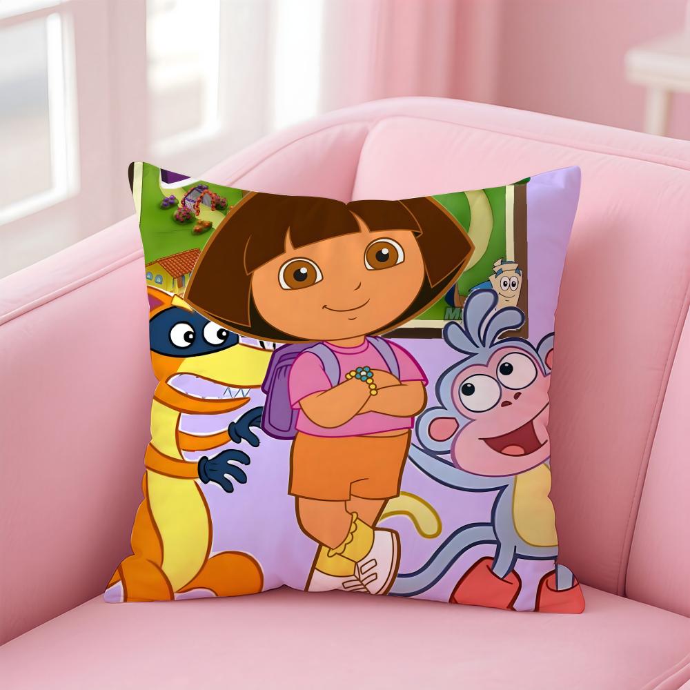 cute D-DoraS the E-ExplorerS Cushion Cover Comfortable Reversible Pillow Cover Ideal for Car Sofa Bedroom & Beyond
