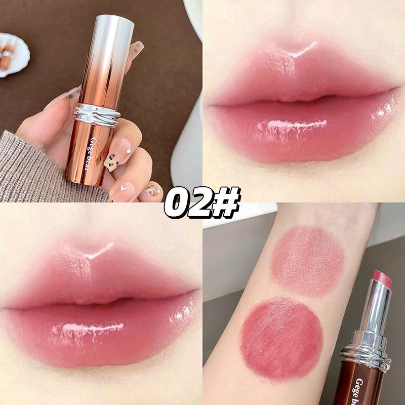 Помада «Медвежонок Геге»: Зеркальный блеск, Увлажняющая эссенция, Уменьшает морщинки на губах, Придает губам сияние, Идеально для вечеринок и студентов