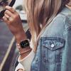 Браслет с кубинскими звеньями для Apple Watch, ремешок 40 мм, 41 мм, 38 мм, 44 мм, 45 мм, 42 мм, трендовый металлический браслет, браслет iWatch серии 3, 4, 5, 6, se 7, ремешок
