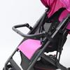 Stroller Bumper Bar Faux Leather Adjustable Angle Stroller Handle Anti-Fall Safety Handrail