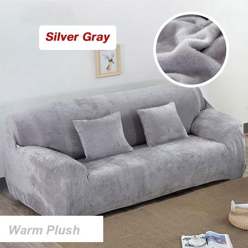 1 2 3 4 Seater Soft Stretch Chair Sofa Covers Couch Cover Elastic Slipcover Protector