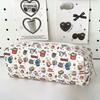 Милый пенал с принтом собаки-бургера, большой вместимости, портативная сумка для хранения, канцелярские товары, косметичка, подарки