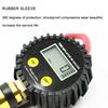 LCD Display Tire Pressure Gauge with Rubber Hose Ergonomic Design 200PSI