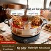 Электрическая мультиварка-хотпот Master Chef, двусторонняя, многофункциональная - Жаровня и плита из нержавеющей стали